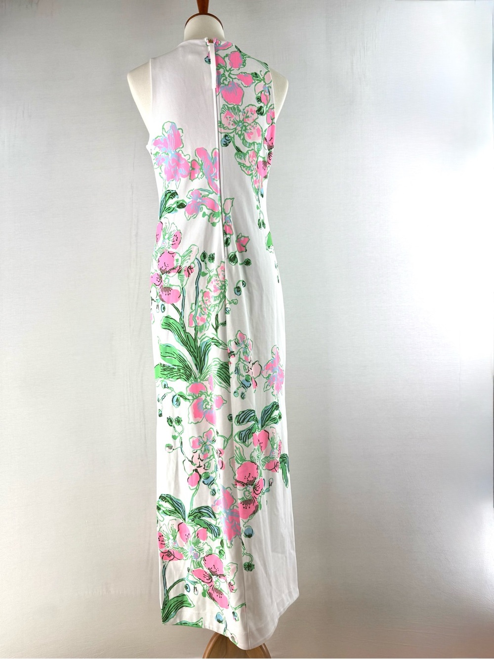 Lilly Pulitzer Melodie White Orchid Floral Print Sleeveless Maxi Dress - Picture 5 of 16